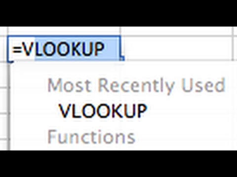 use vlookup in excel 2011 for mac